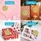 60PCS Happy Mother’s Day Kraft Stickers – 2-Inch Heart, Round, Rectangular & Irregular Gift Tags for Cards, Envelopes, Gift Boxes, Bouquets & Party Favors